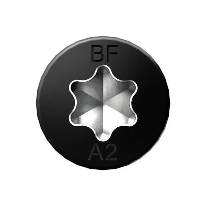 Bremick Ultrafast 10g x 50mm Black Stainless Steel T20 Truss Head Screws - 500 Pack