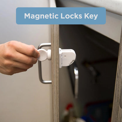 Perma Child Safety Adhesive Magnetic Locks Key - Quick Access, Compatible with 8/2-Pack Locks