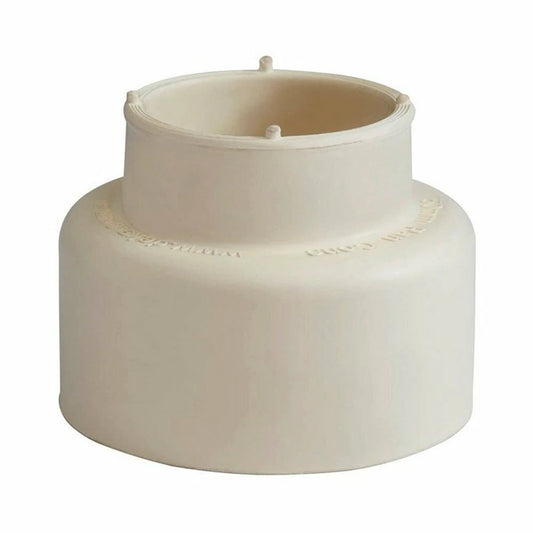 Dekfit 50mm White Rubber Pan Cone - Leak-Free Toilet Connection, Durable & Flexible Seal