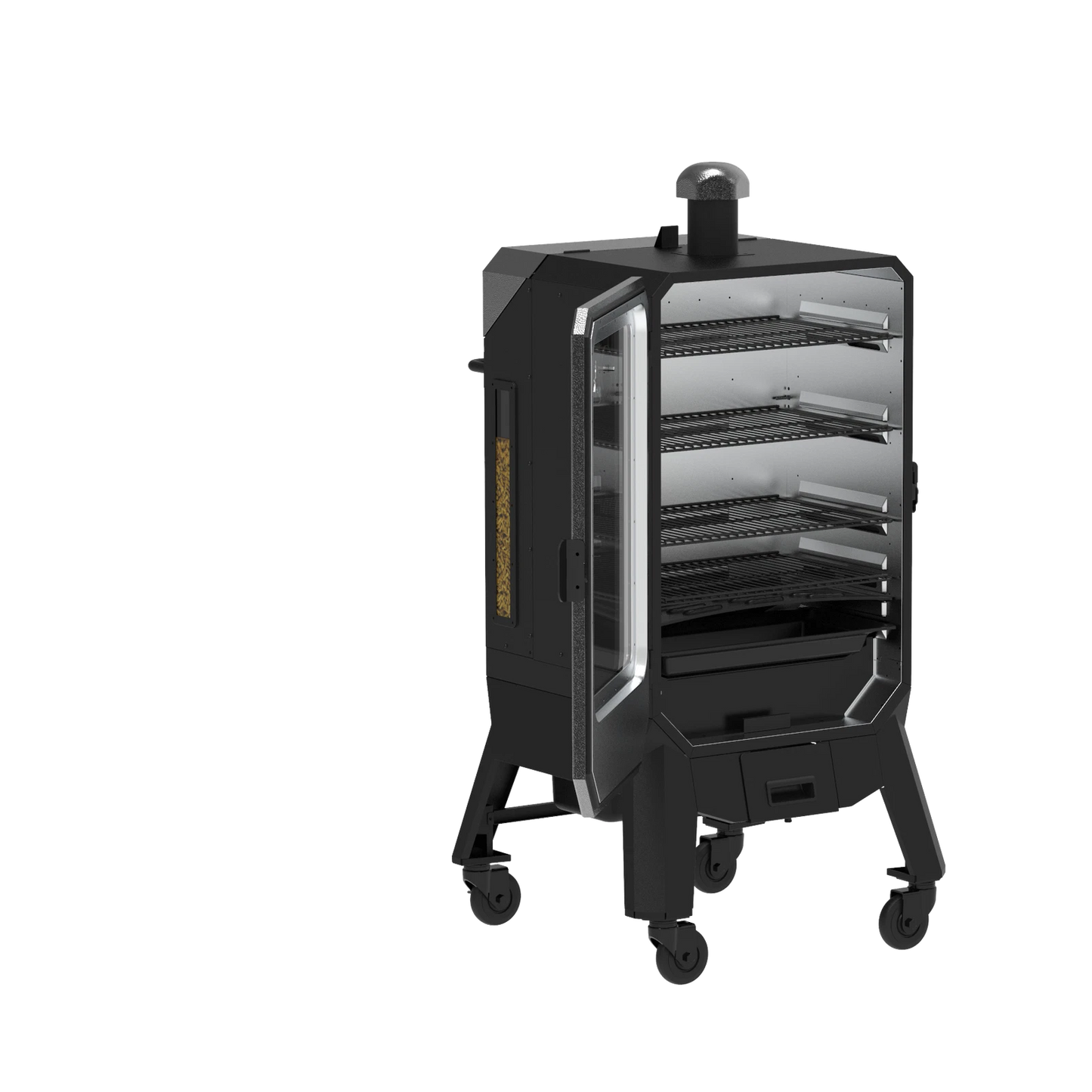 Pit Boss Pro 4 Vertical Pellet Smoker with Smart Control, 5-in-1 Cooking, Large Capacity