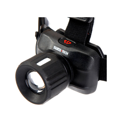 SWISS+TECH 350lm LED Headlamp, Adjustable Focus, Multiple Modes, Durable, Comfortable Fit