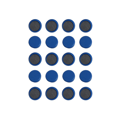Everhang Dark Blue Magnet 20 Pack - Ceramic, Plastic Coated, Versatile Use