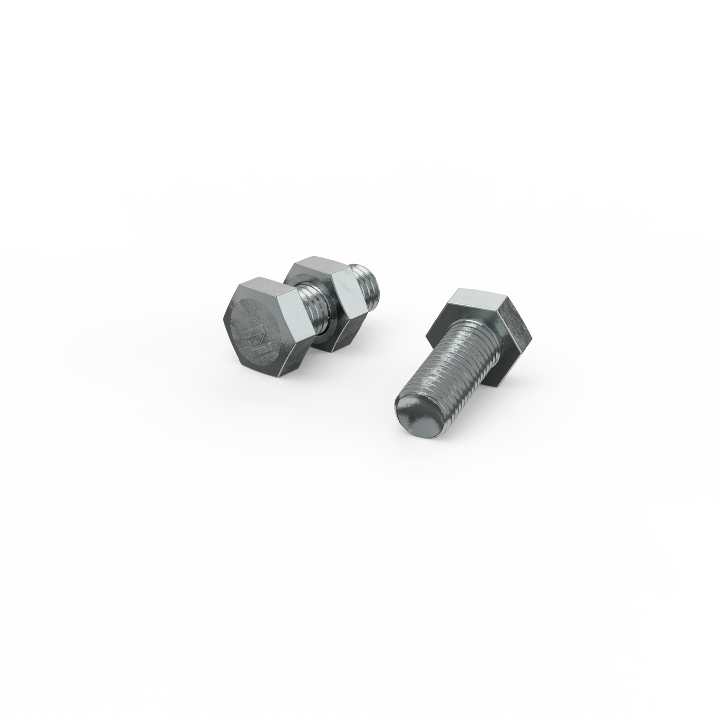 ZENITH M10 x 25mm Zinc Plated Hex Head Bolts and Nuts, Coarse Thread, AS 1111/1112 Compliant