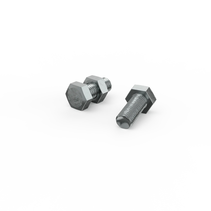 ZENITH M10 x 25mm Zinc Plated Hex Head Bolts and Nuts, Coarse Thread, AS 1111/1112 Compliant