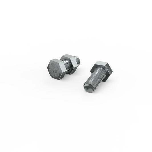 ZENITH M10 x 25mm Zinc Plated Hex Head Bolts and Nuts, Coarse Thread, AS 1111/1112 Compliant