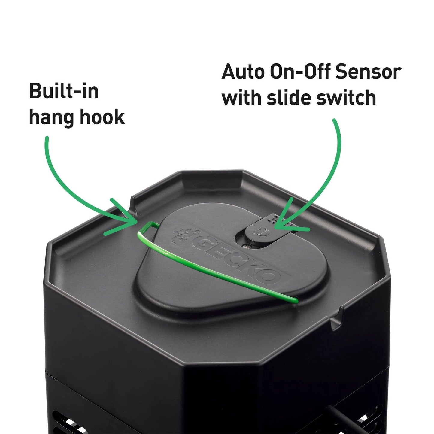 Gecko Large LED Zapper - Energy Efficient, Weatherproof, 40m Coverage, Auto On-Off