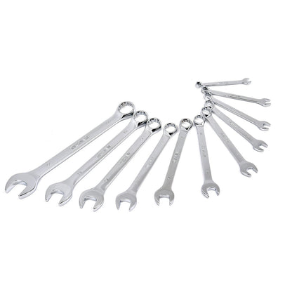 Trojan 11 Piece Metric Spanner Set, Chrome Vanadium, 12 Point Ring, Lifetime Warranty