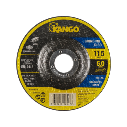 Kango 115mm Grinding Disc, Inox, Aluminium Oxide, Low Thermal Load, Angle Grinder Compatible