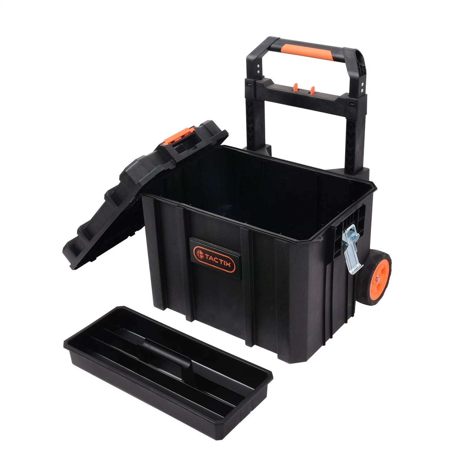 Tactix Modular Rolling Toolbox with Weatherproof Lids & Lift-Out Tray