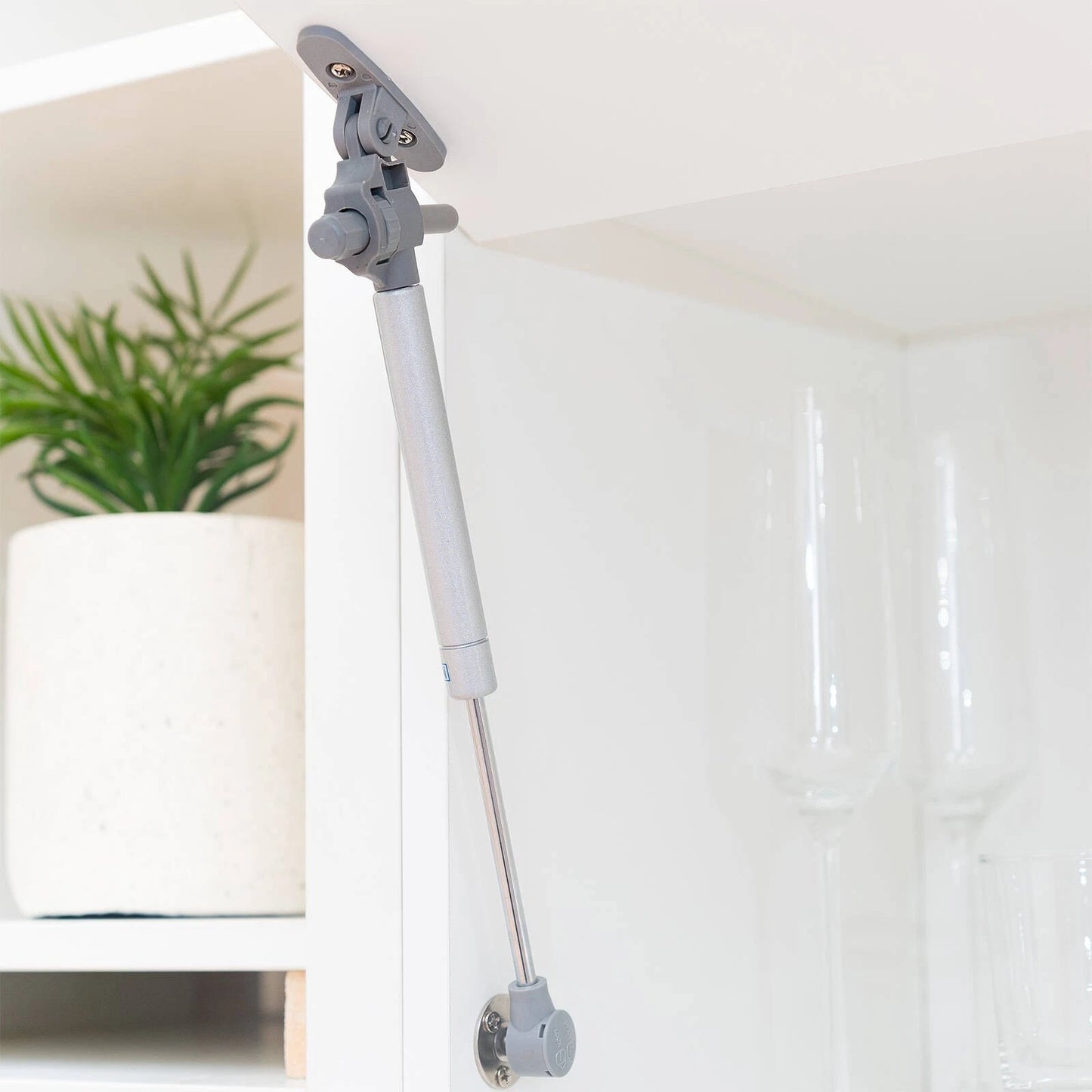 Taskmaster Pneumatic Furniture Stay 298mm 100N, Easy Install, Grey, 2 Pack