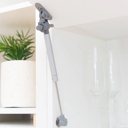 Taskmaster Pneumatic Furniture Stay 298mm 100N, Easy Install, Grey, 2 Pack