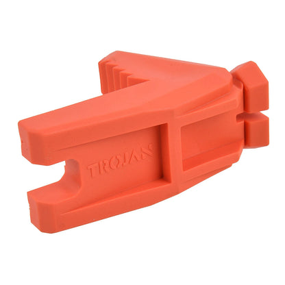 Trojan Rubber Line Block Orange - Durable, High Visibility Bricklaying Tool