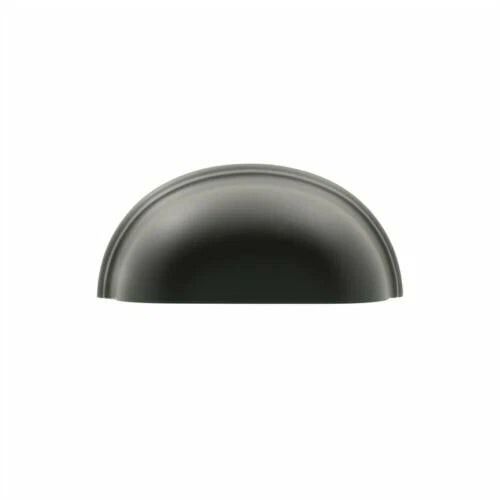Prestige Matte Black 64mm Hampton Cup Pull - Elegant, Versatile, Easy Install