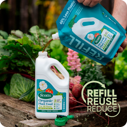 Scotts Organic Plant Food Hose Refill 1.8L - Eco-Friendly, Nutrient-Rich, Promotes Healthy Plants