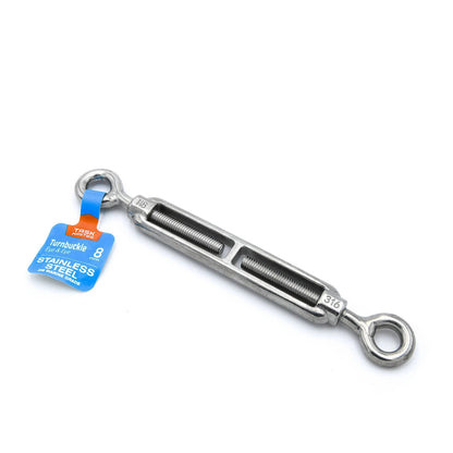 Taskmaster 8mm Marine Grade Stainless Steel Eye & Eye Turnbuckle for Rigging & Tensioning