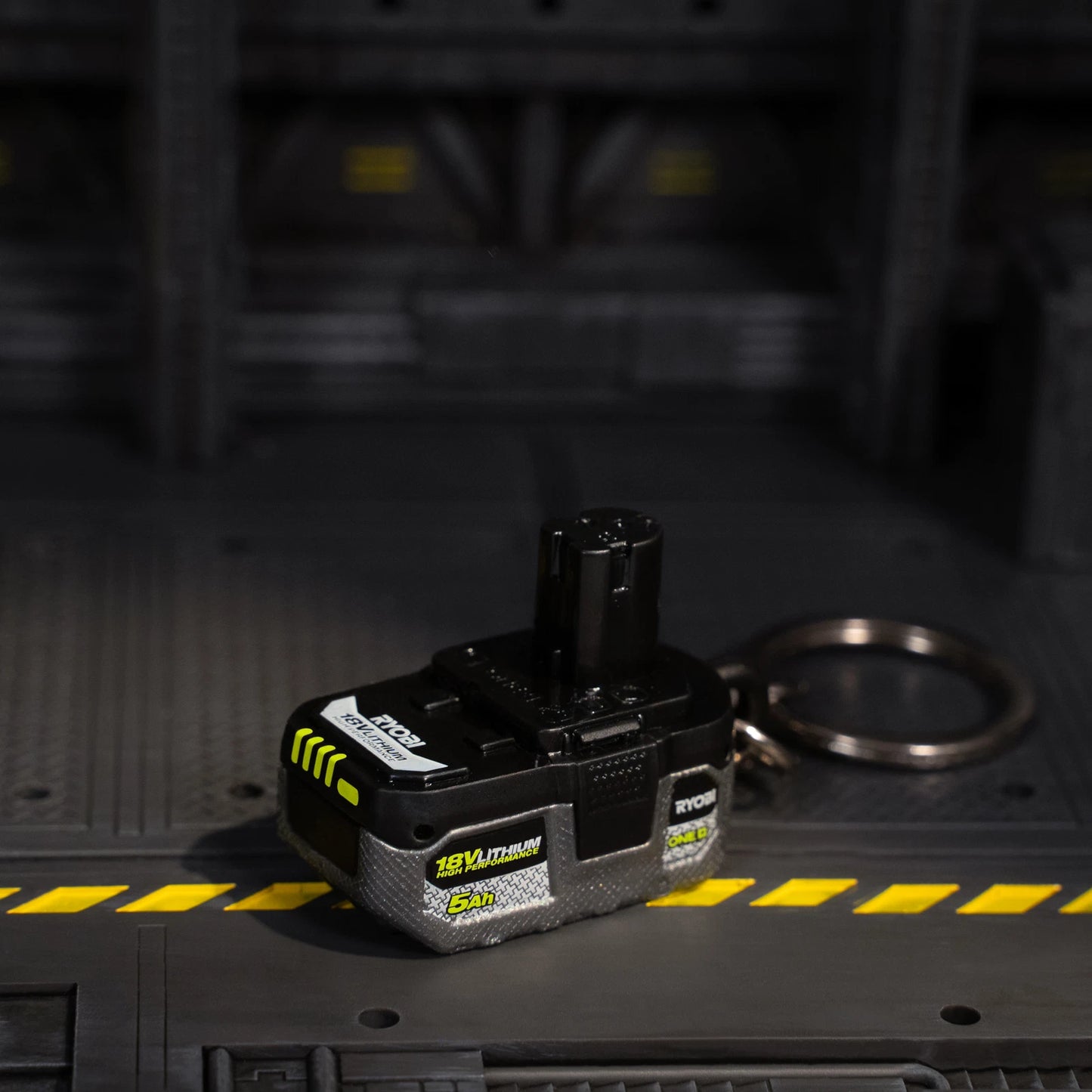 RYOBI MINI's Battery Keyring - Eco-Friendly, Collectible Tool Replicas