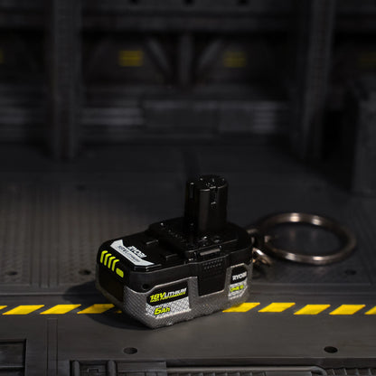 RYOBI MINI's Battery Keyring - Eco-Friendly, Collectible Tool Replicas