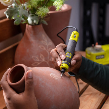 Ryobi 16 Piece Carving and Engraving Set with Burrs, Polishing Wheels, Grinding Stone