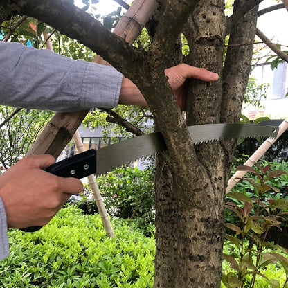 Saxon Pruning Saw 325mm Carbon Steel Blade, Ergonomic Handle, Offset Teeth Design