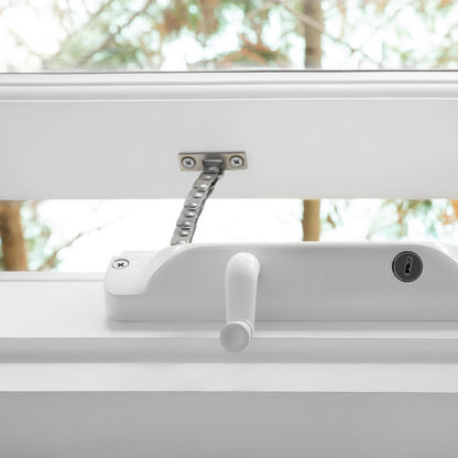 Remsafe Lockable Stainless Steel Black Window Winder with Key Restrictor