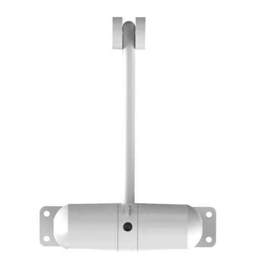 Rolltrak White Automatic Door Closer for Hinged Doors Up to 68kg, Adjustable Tension