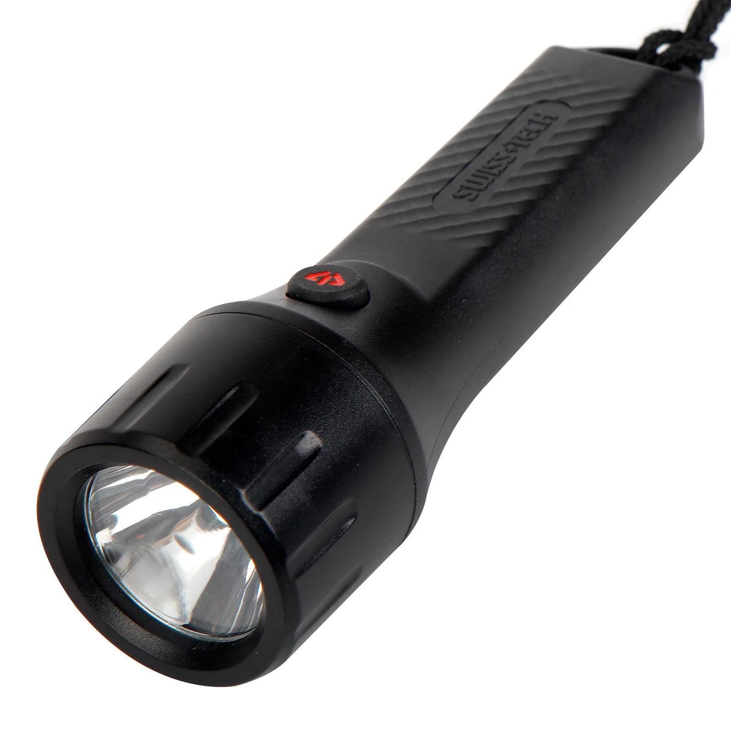 SWISS+TECH Waterproof LED Flashlight, 200lm, IPX7, 150m Beam, Multi-Mode, Includes Batteries