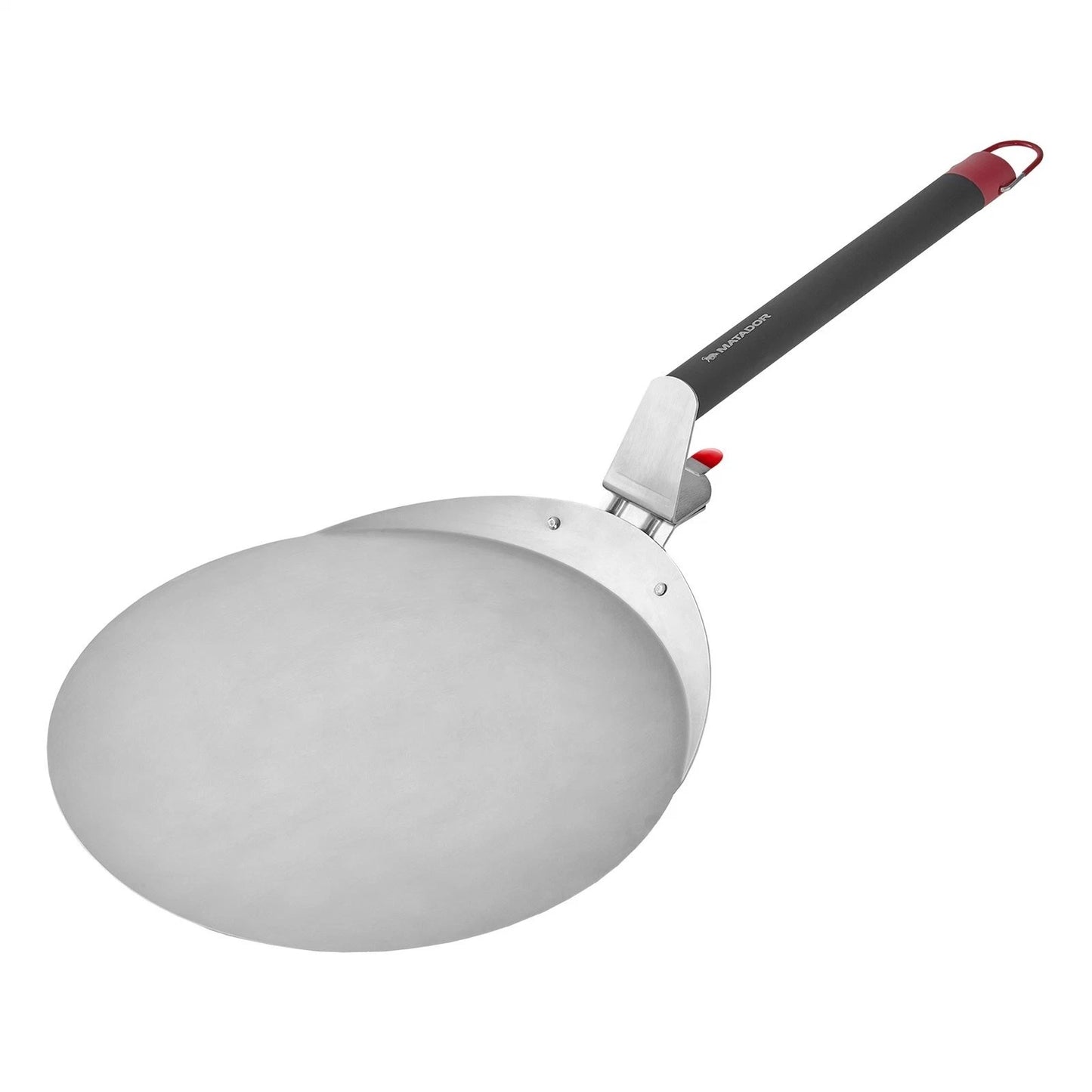 Matador Foldable Pizza Spatula, Stainless Steel, Soft Grip, Heat-Resistant, 12" Compatible