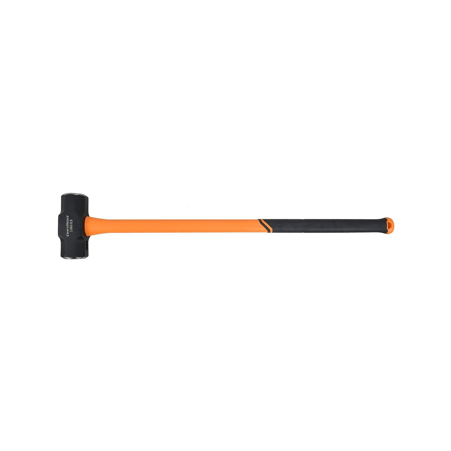 Craftright 3.6KG Sledge Hammer, Drop Forged Head, Fibreglass Handle, Anti-slip Grip