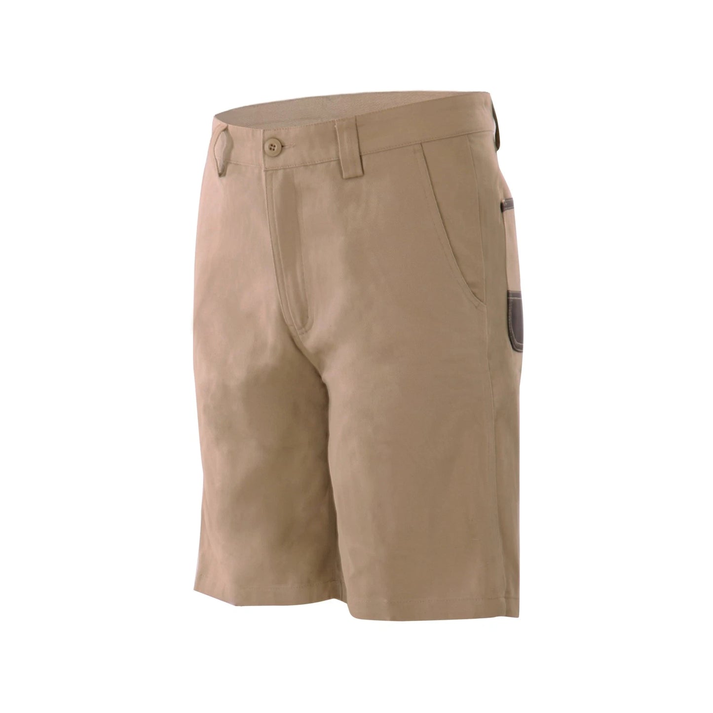 Craftright Khaki Oxford Trim Cargo Shorts Size 102 with Reinforced Pockets