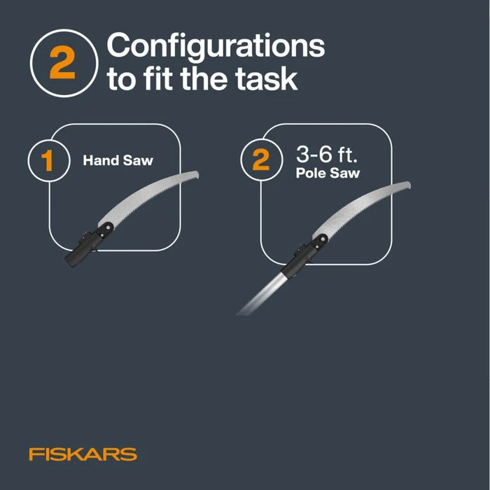 Fiskars 6ft Tree Pruner Xtend Control - Adjustable, Lightweight, Ergonomic Design