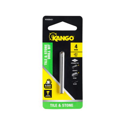 Kango 4mm Carbide Tip Stone & Tile Drill Bit for Ceramic, Granite, Glass