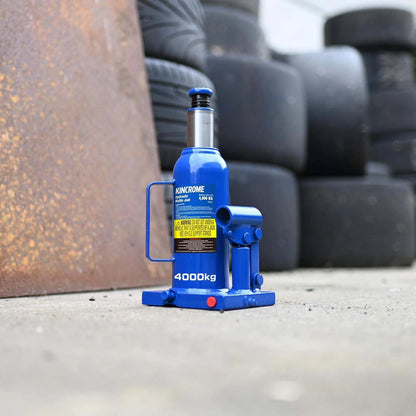 Kincrome 4,000kg Hydraulic Bottle Jack, Welded Design, Billet Steel Base, AS/NZS Compliant
