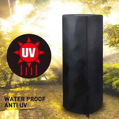 Jumbuck Universal Heater Cover, 123x46cm, Weatherproof 420D Oxford, Black