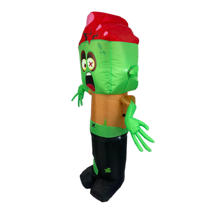 Galah 1.2M Halloween Zombie Inflatable with LED Lights for Indoor/Outdoor Use