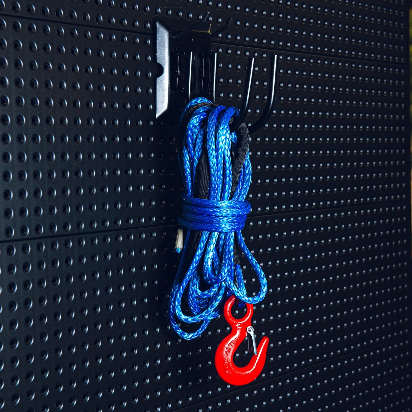 GRUNT E-Track Fitting U Hook Black, 180kg Capacity, Easy Install, Secure Locking