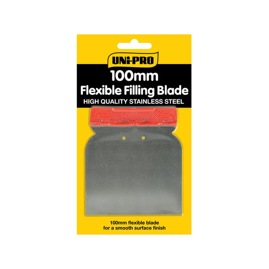 UNi-PRO 100mm Steel Flexible Filling Blade, Carbon Steel, Waterproof, Multi-Purpose Use