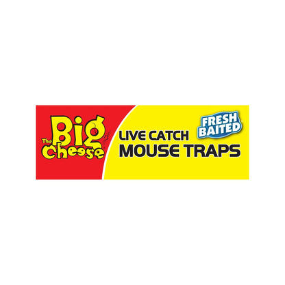 The Big Cheese Humane Live Catch Mouse Trap 2 Pack - Indoor/Outdoor, Eco-Friendly