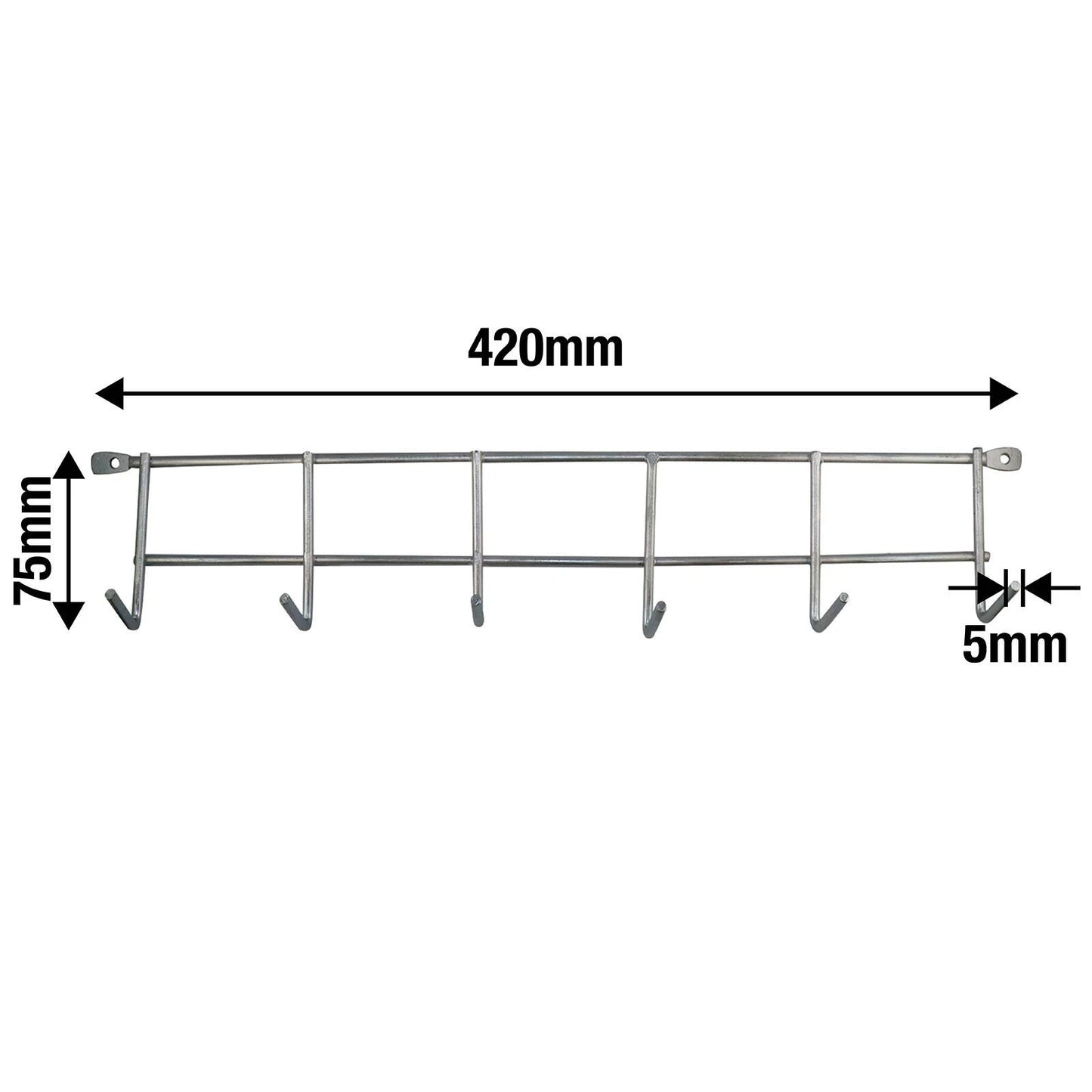 Everhang 420mm Steel Hook Storage Rack for Garage & Workshop Organization