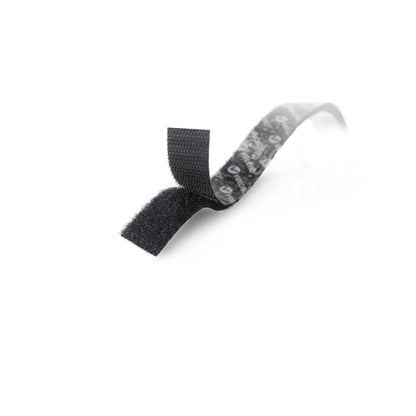 VELCRO® 25mm x 5m Black Stick On Hook Tape, Adhesive, Indoor Use, Durable Nylon