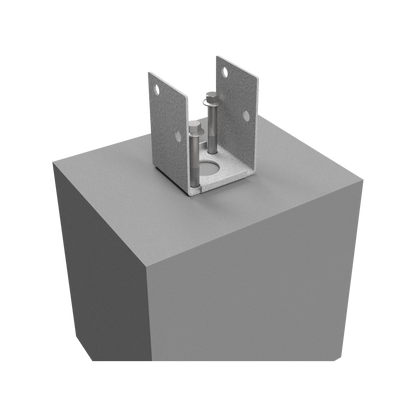 VUEPRO 90mm Bolt Down Post Support, G300 Steel, HDG, Easy Install, Corrosion Resistant