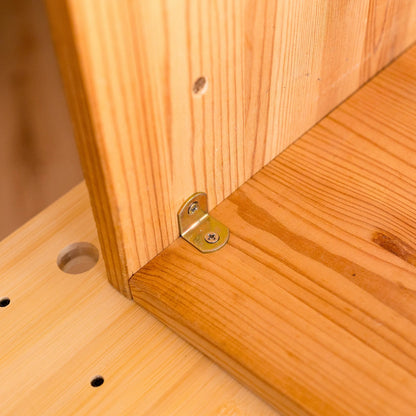 Taskmaster 20mm Gold Zinc Connecting Brackets with Screws - 20 Pack