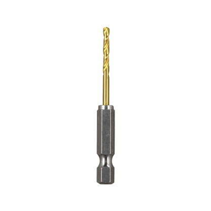 Kango 2.5mm Hypertorque Impact HSS Drill Bit, Titanium Coated, 135° Split Point, ¼” Hex Shank