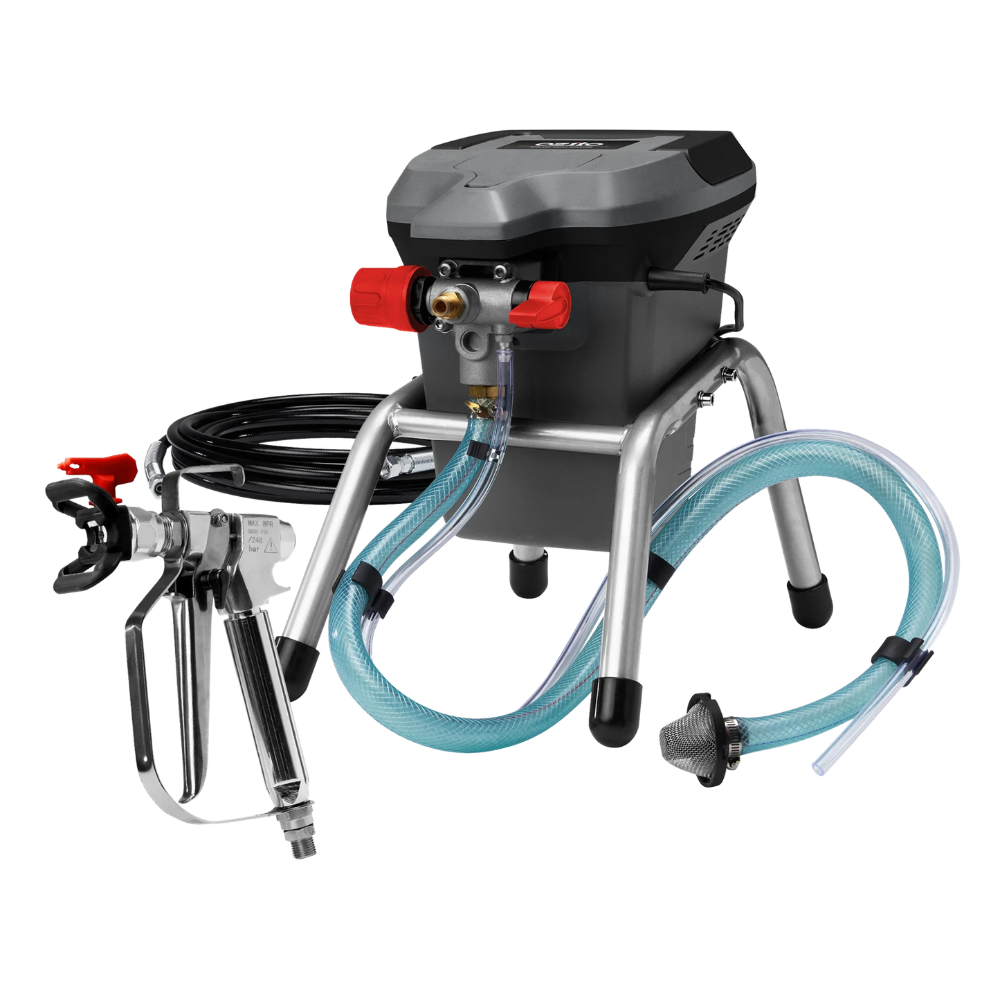 Ozito 700W Airless Paint Sprayer, 3000 PSI, Indoor/Outdoor, 7.5m Hose, Portable Design