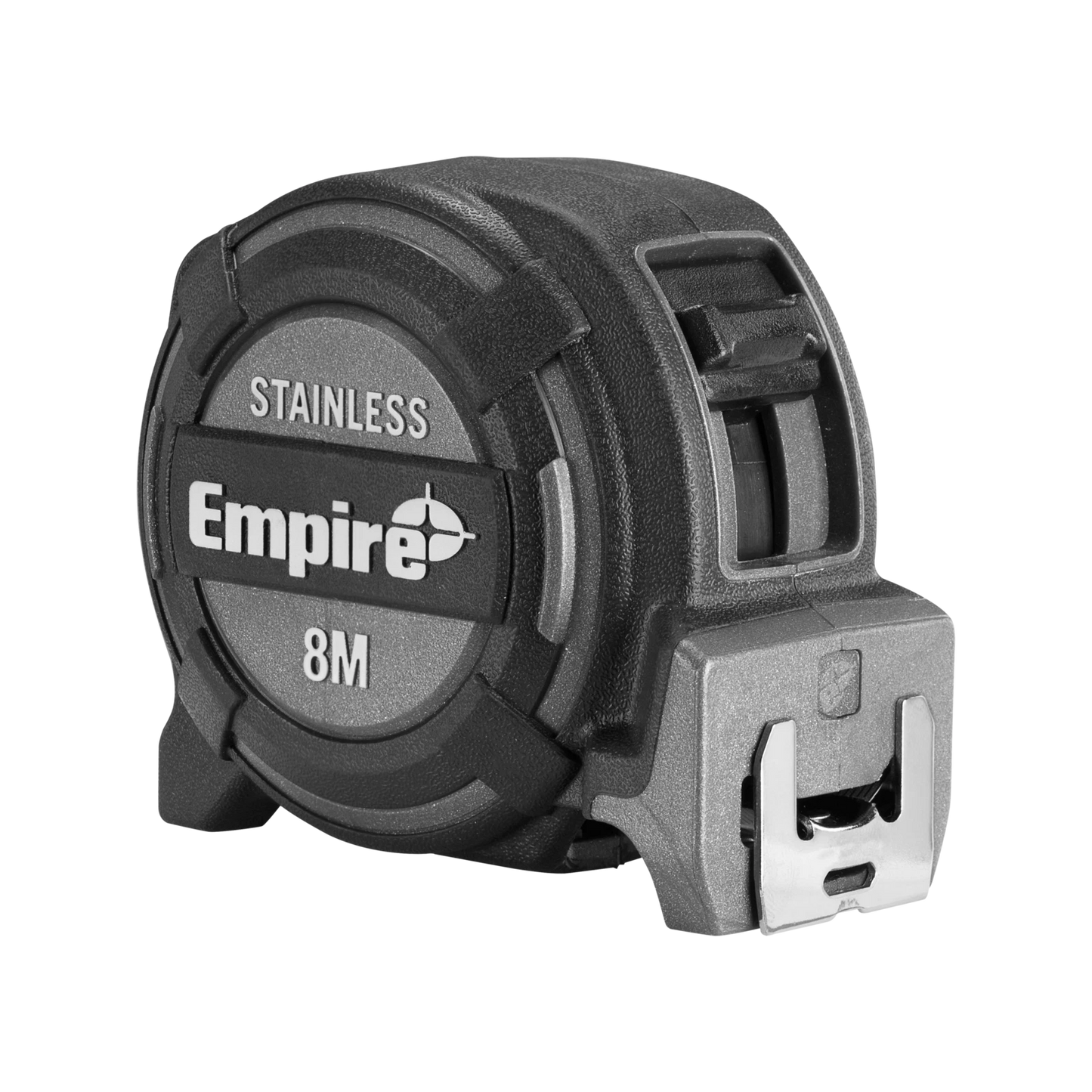 Empire 8m Stainless Steel Tape Measure, Nylon-Coated, Double-Sided, True Zero Hook