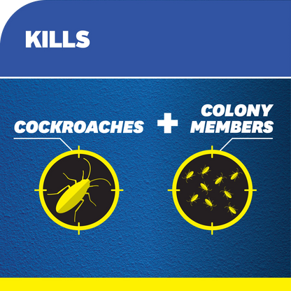 Yates 10g Cockroach Killer Gel Bait, Indoor/Outdoor, Professional-Grade, 100 Placements