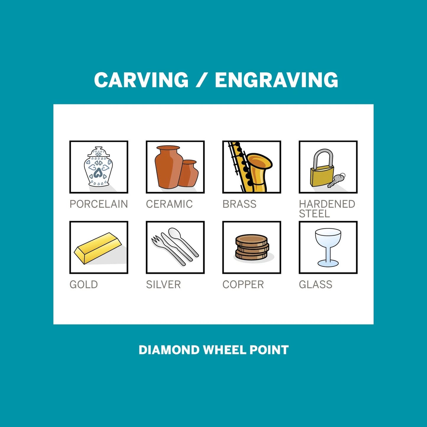 Dremel 2.0mm Diamond Wheel Point - Precision Engraving & Carving Tool for Hard Materials