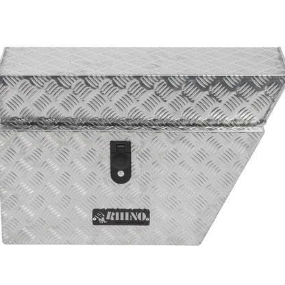 Rhino Aluminium Checkerplate Undertray Toolbox 700x430x250 Right Hand Lockable