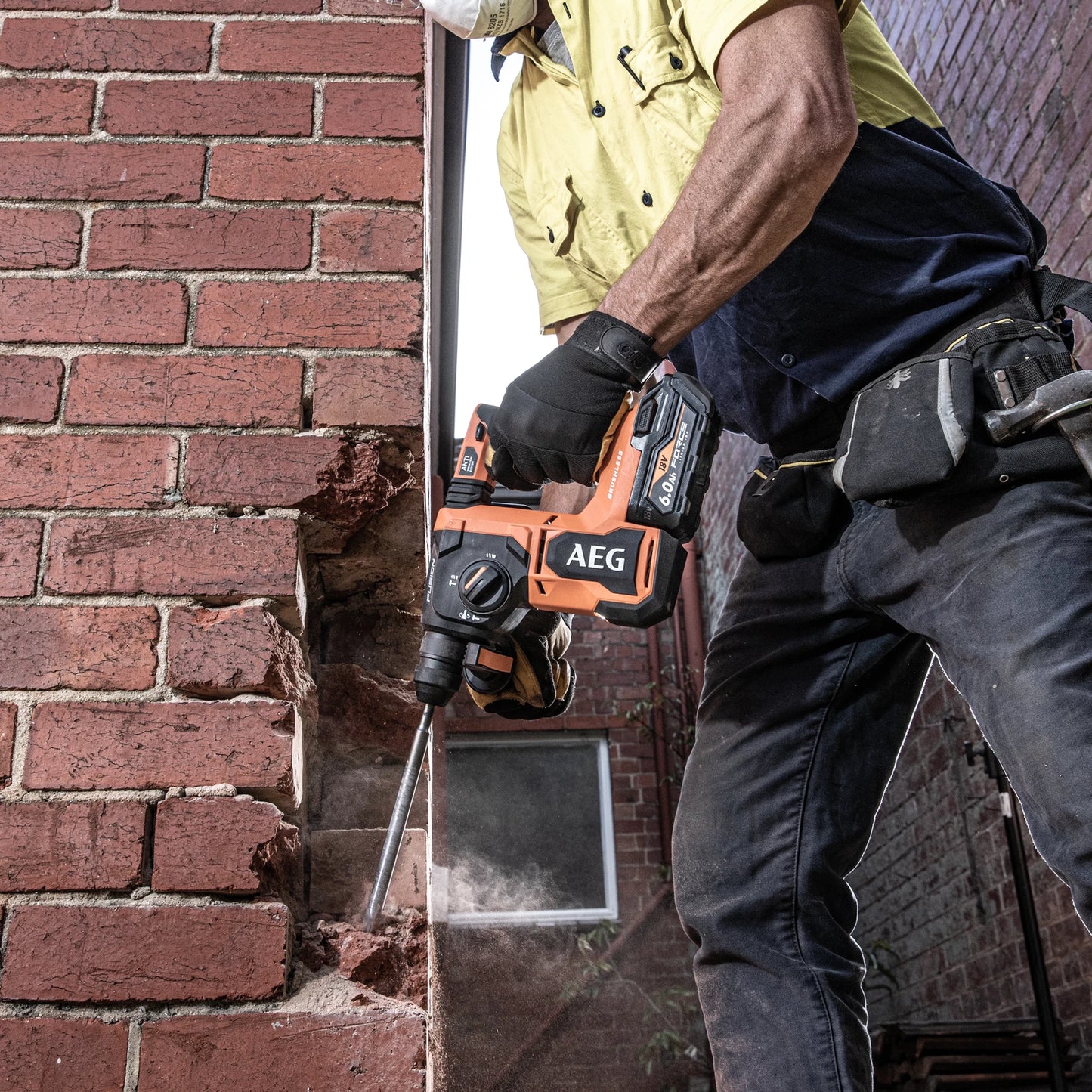 AEG 18V FUSION SDS+ Rotary Hammer Drill, 2.5J Impact, 3-Mode, Brushless Motor