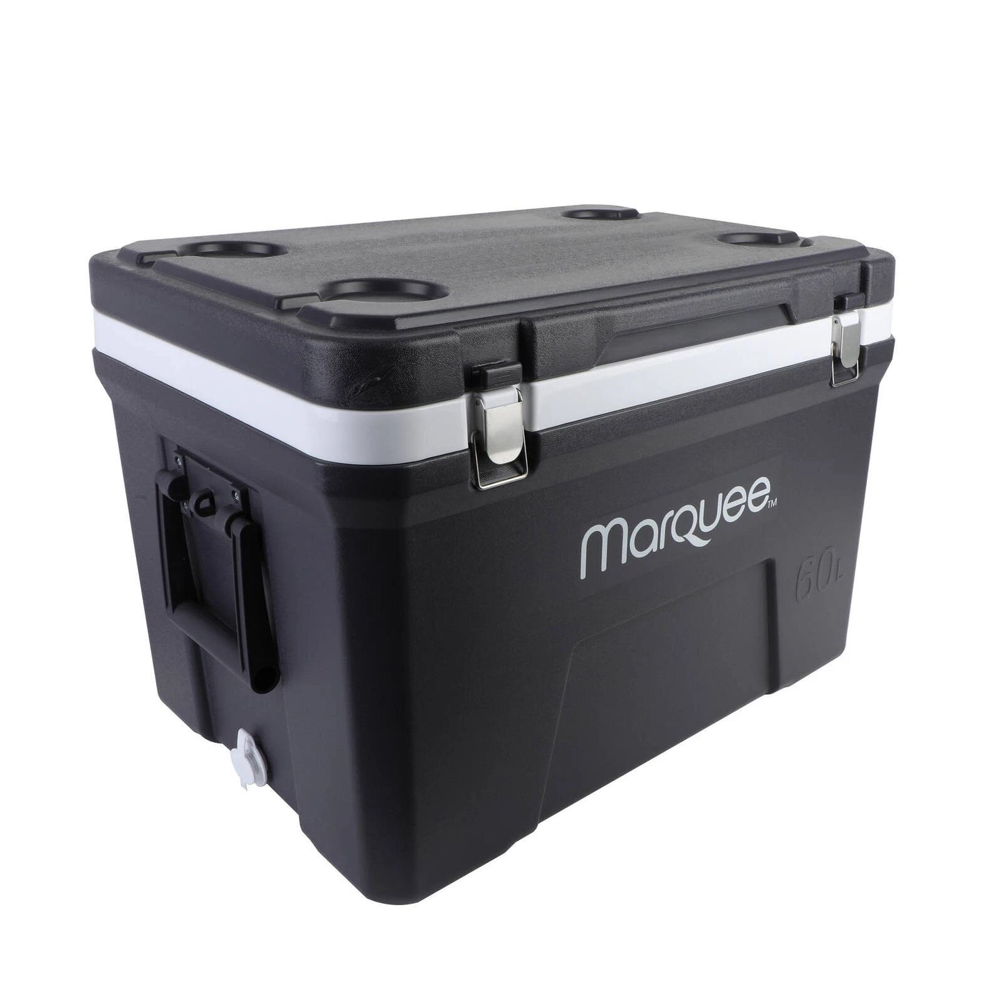 Marquee 45L Insulated Hard Cooler with Superior Insulation, Sturdy Handles, and Cup Holders