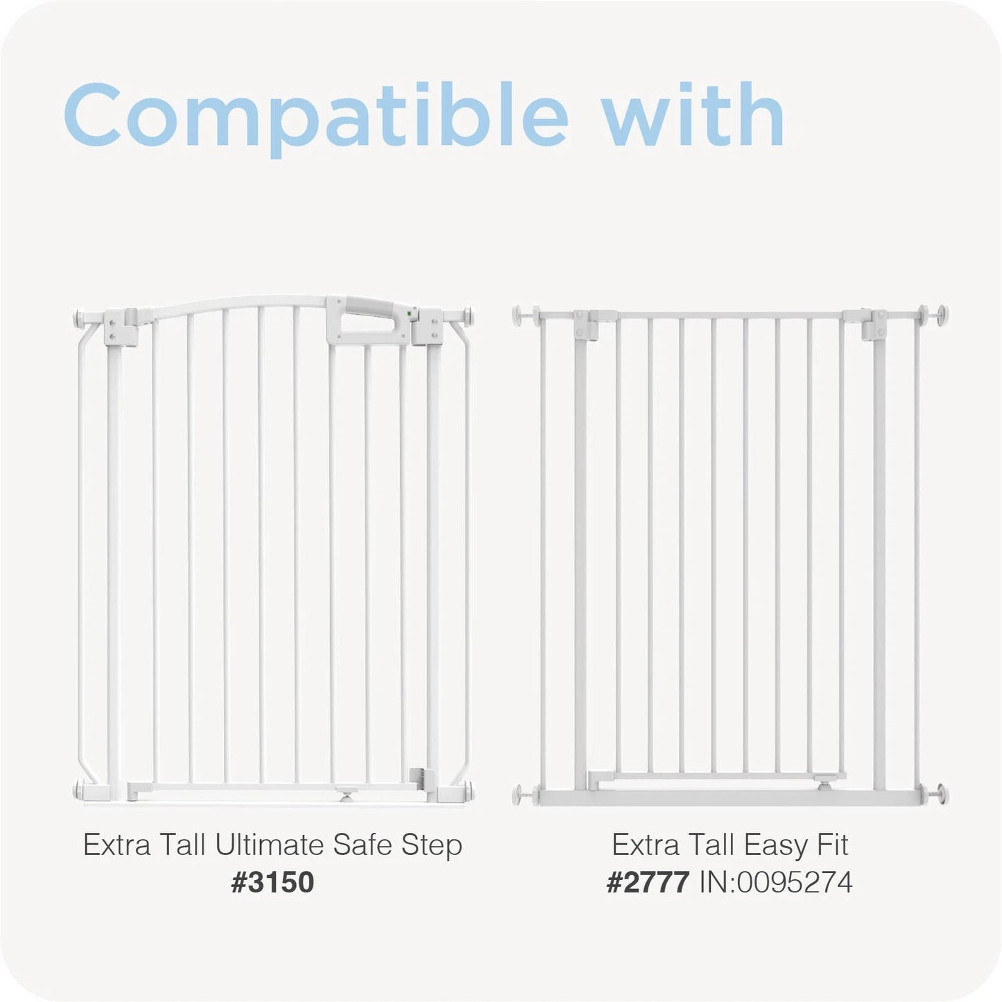 Perma Child Safety 20cm White Extra Tall Baby Gate Extension, Easy Assembly, Durable Steel